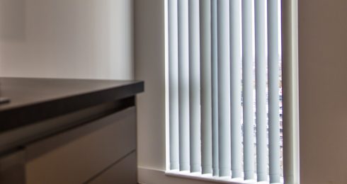 Vertical blinds control the light